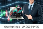 bitcoin bullish stock image. Bull run start in crypto currency market cap. Crypto bull run related image. crypto coin bullish movement of up trend in btc as altcoins. bitcoin btc to the moon pattern.