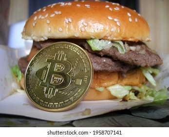 Bitcoin And Burger, Strange Combination