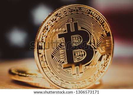 Bitcoin Crypto Currency Virtual Internet Coin Stock Photo Edit Now - 