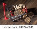 Bitcoin Cryptocurrency ETF, exchange traded funds concept