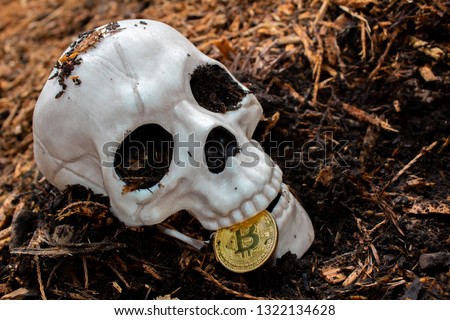 Bitcoin is dead - bones & skull