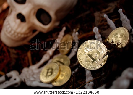Bitcoin is dead - bones & skull