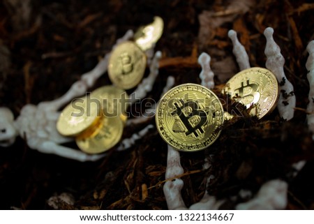 Bitcoin is dead - bones & skull