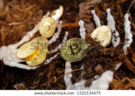 Bitcoin is dead - bones & skull
