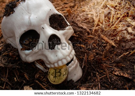 Bitcoin is dead - bones & skull