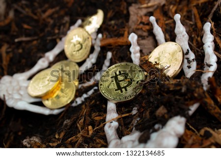 Bitcoin is dead - bones & skull