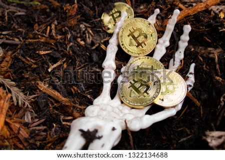 Bitcoin is dead - bones & skull