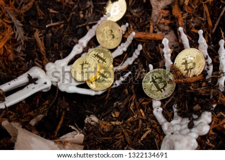 Bitcoin is dead - bones & skull