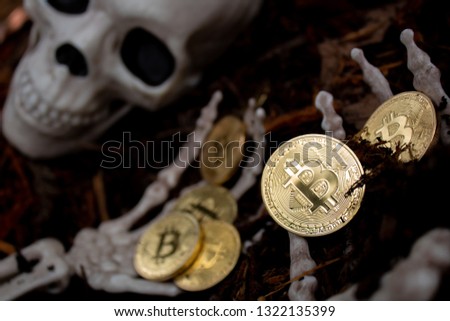 Bitcoin is dead - bones & skull