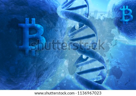BItcoin DNA, Bitcoin, CryptoCurrency, Blockchain , Bitcoin building, ICO Transaction & Buy Sell process , Index Fund, Crypto Capital Security , ICO Investment Photo