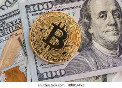 Bitcoin Dollar Btc Market Symbol Cryptocurrency Stock Photo 788814493 ...