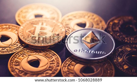 BITCOIN WITH ETHEREUM PHYSICAL COIN