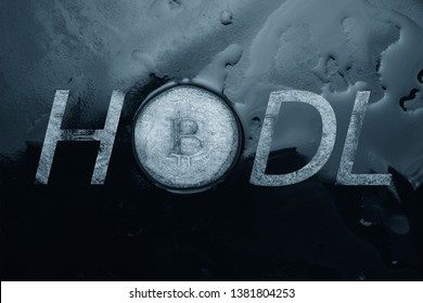 Bitcoin. Hodl. Waiting For A Breakout Concept. Financial Loss