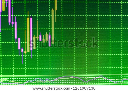 Bitcoin Market Graph On Screen Data Stock Photo Edit Now - 