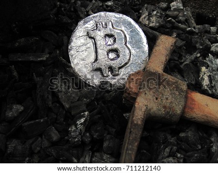 Bitcoin mining. A mine with real hardware