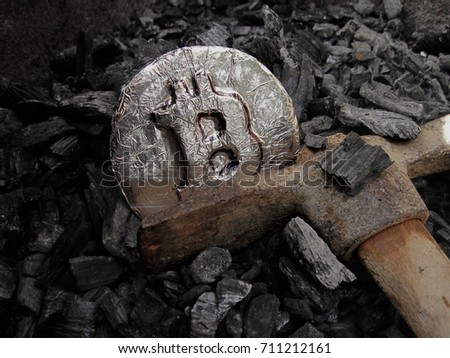Bitcoin mining. A mine with real hardware