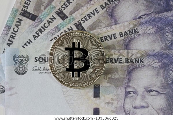 Bitcoin On South African Rands Banknotes Stock Photo Edit Now - 