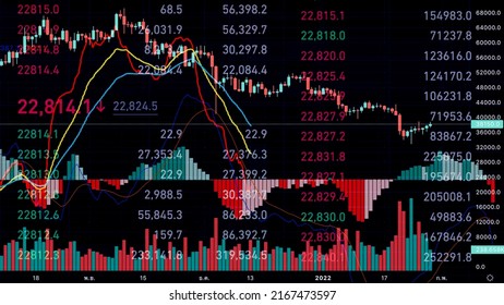 Bitcoin Price Chart Fell Sharply And Volatile. Investors  Stock Sell Huge Losses