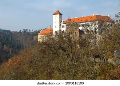 Bitov castle, South Moravia, Czech Republic, Bitov castle is on hill above Vranov dam near Vranov nad Dyji town and Znojmo town, Gothic and renaissance castle