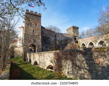 Bitov castle, South Moravia, Czech Republic, Bitov castle is on hill above Vranov dam near Vranov nad Dyji town and Znojmo town, Gothic and renaissance castle