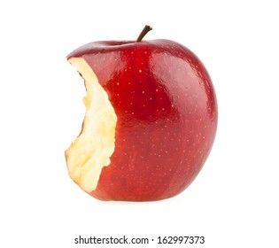 bitten red apple