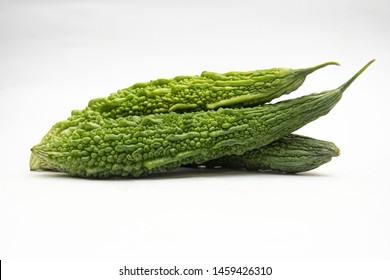 Bitter Gourd Karela A White Background