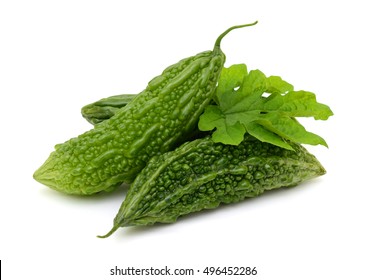 Bitter Melon Bitter Gourd Fruits Leaves Stock Photo (Edit Now) 376743181