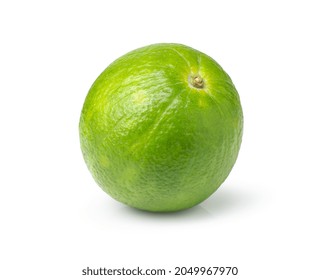 Bitter Orange Fruit (Seville Orange , Aurantium Citrus) Isolated On White Background. Clipping Path.