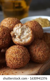 Bitterballen Are A Dutch Meat-based Snack, Made By Making A Very Thick Stew Thickened With Roux And Beef Stock And Generously Loaded With Meat.