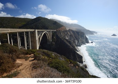 Bixby Bridge Along California Pacific Coast Highway