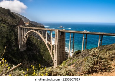 Bixby Creek Bridge at coast highway 1 in California, USA - Powered by Shutterstock