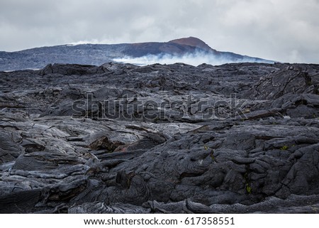 Similar – Image, Stock Photo Volcanic Rock Formations with Rock Pools at a Coastal Location