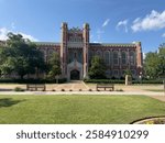 The Bizzell Memorial Library of The University of Oklahoma. Beautiful ornate Bizzell Memorial Library on University of Oklahoma.