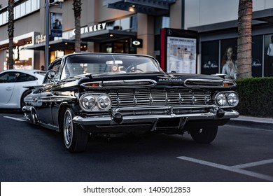 Black 1959 Chevorlet Impala Parked In Downtown Summerlin
Las Vegas, Nevada / USA - April 2019