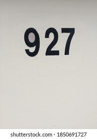 Black 927 Number Labeled On White Stock Photo 1850691727 | Shutterstock
