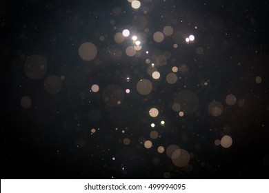 Black abstract bokeh background
