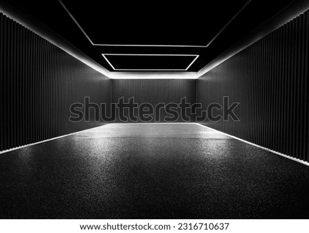Black abstract neon background with Empty room with black walls and shadows backdrop 3d illustration empty display scene presentation