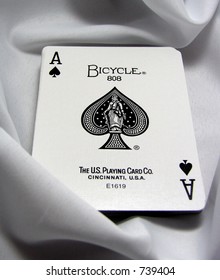 Black Ace Playing Card White Sheet Stock Photo 739404 | Shutterstock