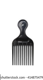 Black Afro Comb Isolated On White Background