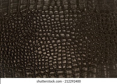 Black Alligator Skin: Useful As Texture Or Background. Large 