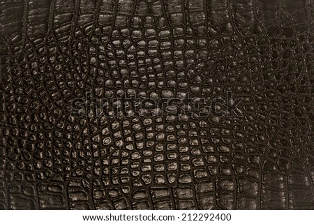 Black Alligator skin: useful as texture or background. Large 