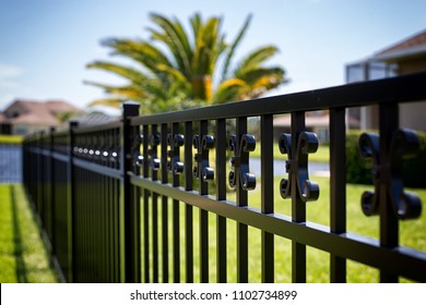 Black Aluminum Fence 