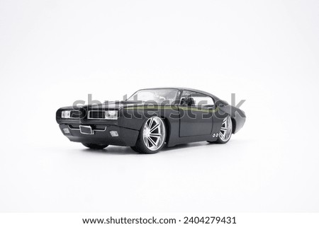 black American vintage muscle car 