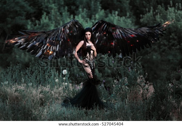 Black angel//fairy wings