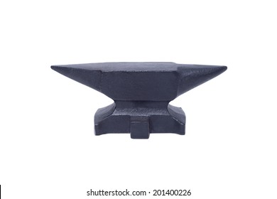 Black Anvil Isolated With Clipping Path