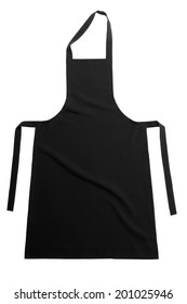 Black Apron Isolated On White Background