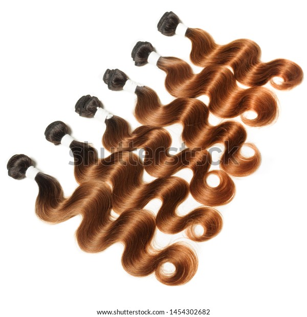 Black Auburn Two Tone Ombre Style Stock Photo Edit Now 1454302682