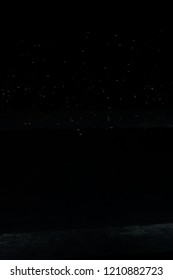 The black background