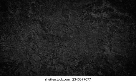 Black background. Abstract Black wall texture for pattern background. wall texture rough background dark concrete old grunge background black, texture  template page web banner