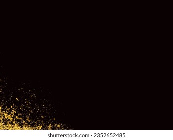 A black background image with gold diffused light in the bottom left corner.